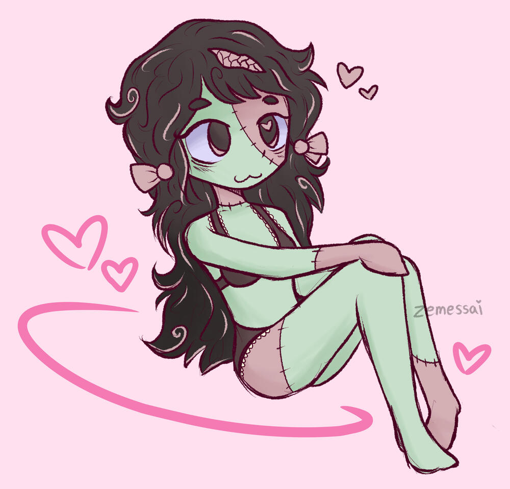 zombie girl (artfight attack) (7/3/23)